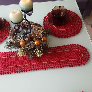 Karácsonyi Asztali futó/terítő - Meska.hu