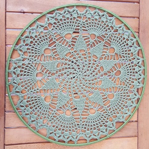 Horgolt falidísz, függődísz, ablakdísz, fali dekoráció 35 cm - otthon & életmód - dekoráció - fali és függő dekoráció - falra akasztható dekor - Meska.hu