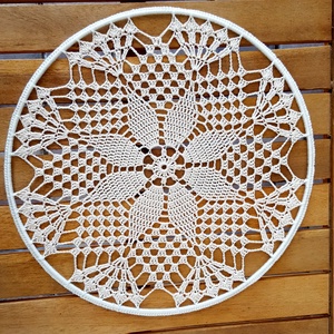 Horgolt falidísz, függődísz, ablakdísz, fali dekoráció 25 cm, Otthon & Életmód, Dekoráció, Fali és függő dekoráció, Falra akasztható dekor, Horgolás, MESKA