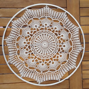 Horgolt falidísz, függődísz, ablakdísz, fali dekoráció 35 cm, Otthon & Életmód, Dekoráció, Fali és függő dekoráció, Falra akasztható dekor, Horgolás, MESKA