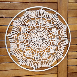 Horgolt falidísz, függődísz, ablakdísz, fali dekoráció 35 cm - otthon & életmód - dekoráció - fali és függő dekoráció - falra akasztható dekor - Meska.hu