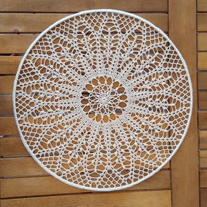 Horgolt falidísz, függődísz, ablakdísz, fali dekoráció 35 cm - otthon & életmód - dekoráció - fali és függő dekoráció - falra akasztható dekor - Meska.hu