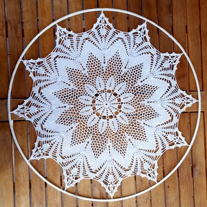 Horgolt falidísz, függődísz, ablakdísz, fali dekoráció 50 cm, Otthon & Életmód, Dekoráció, Fali és függő dekoráció, Falra akasztható dekor, Horgolás, MESKA