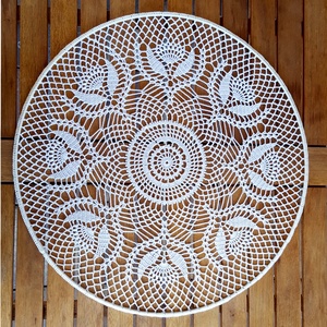 Horgolt falidísz, függődísz, ablakdísz, fali dekoráció 40 cm, Otthon & Életmód, Dekoráció, Fali és függő dekoráció, Falra akasztható dekor, Horgolás, MESKA