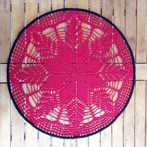 Horgolt falidísz, függődísz, ablakdísz, fali dekoráció 40 cm, Otthon & Életmód, Dekoráció, Fali és függő dekoráció, Falra akasztható dekor, Horgolás, MESKA