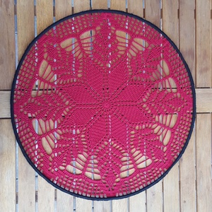 Horgolt falidísz, függődísz, ablakdísz, fali dekoráció 40 cm - otthon & életmód - dekoráció - fali és függő dekoráció - falra akasztható dekor - Meska.hu