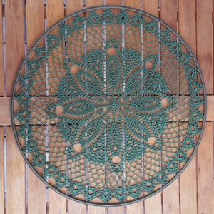 Horgolt falidísz, függődísz, ablakdísz, fali dekoráció, mandala 40 cm, Otthon & Életmód, Dekoráció, Fali és függő dekoráció, Falra akasztható dekor, Horgolás, MESKA