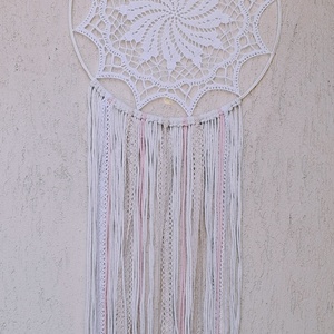Álomfogó horgolt fali dísz, függődísz, ablakdísz, fali dekoráció mandala 35 cm - otthon & életmód - dekoráció - fali és függő dekoráció - álomfogó - Meska.hu