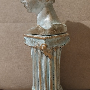 Antik Dávid szobor torzó oszloppal, Otthon & Lakás, Dekoráció, Dísztárgy, Szobrászat, Újrahasznosított alapanyagból készült termékek, MESKA