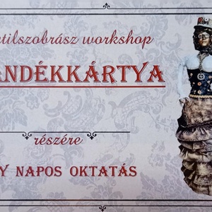 Textilszobrász ajándékkártya, DIY (Csináld magad), Workshop & Tanfolyam, Mindenmás, MESKA