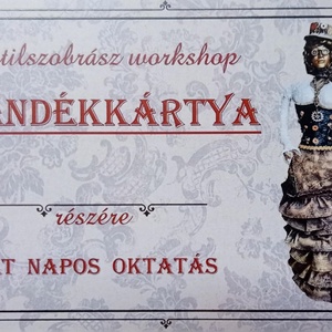 Textilszobrász ajándékkártya 2 napos, DIY (Csináld magad), Workshop & Tanfolyam, Mindenmás, MESKA