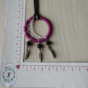 Álomfogó medál félhold fonással - ékszer - nyaklánc - medálos nyaklánc - Meska.hu