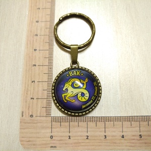 Bak horoszkópos kulcstartó - táska & tok - kulcstartó & táskadísz - kulcstartó - Meska.hu