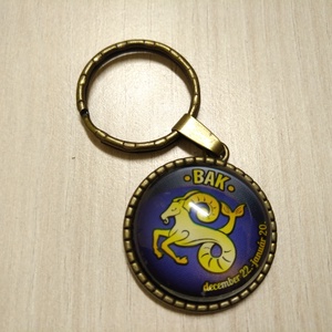 Bak horoszkópos kulcstartó, Táska & Tok, Kulcstartó & Táskadísz, Kulcstartó, Decoupage, transzfer és szalvétatechnika, Ékszerkészítés, MESKA