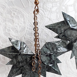 Origami fülbevaló, Ékszer, Fülbevaló, Fülékszer, Ékszerkészítés, Papírművészet, MESKA