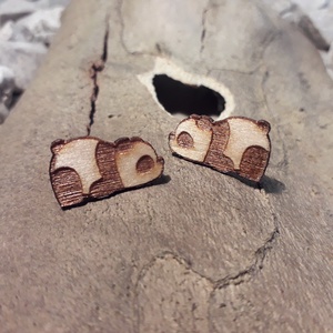 Panda fülbevaló - ékszer - fülbevaló - fülékszer - Meska.hu