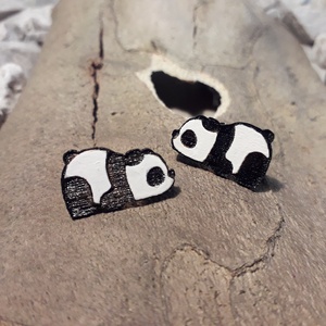 Panda fülbevaló, Ékszer, Fülbevaló, Fülékszer, Ékszerkészítés, MESKA