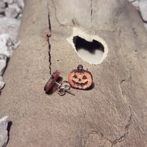 Halloween tök fülbevaló - ékszer - fülbevaló - fülékszer - Meska.hu