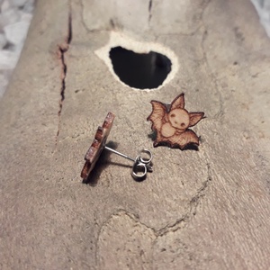 Denevér fülbevaló - ékszer - fülbevaló - fülékszer - Meska.hu