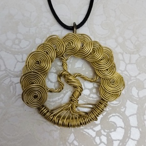 Réz életfa medál - Meska.hu