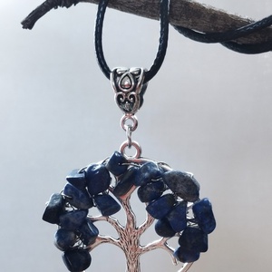 Lápisz lazuli életfás medál - ékszer - nyaklánc - medál - Meska.hu