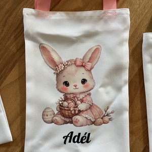 Húsvéti tojás gyűjtő tasak  - ünnepi díszek, dekorációk - húsvéti díszek és dekorációk - húsvéti kosár - Meska.hu