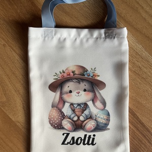 Húsvéti tojás gyűjtő tasak  - ünnepi díszek, dekorációk - húsvéti díszek és dekorációk - húsvéti kosár - Meska.hu