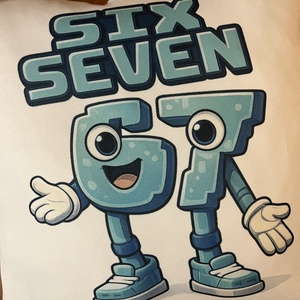 Six seven párna  - baba - mama - babaszoba dekoráció - gyerek díszpárna - Meska.hu