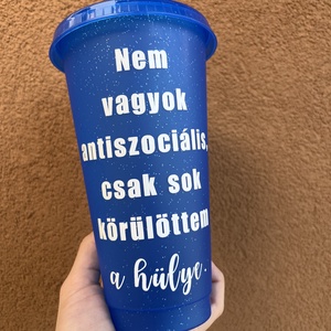 Vicces repohár  - esküvő - emlék & ajándék - nászajándék - esküvői pohár, pohárszett - Meska.hu