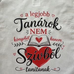 Vászontáska tanároknak  - táska & tok - bevásárlás & shopper táska - shopper, textiltáska, szatyor - Meska.hu