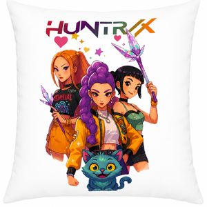 Kpop Demon Hunters párna , Baba - mama, Babaszoba dekoráció, Gyerek díszpárna, Mindenmás, 40x40 cm párnahuzat, betéttel. , MESKA