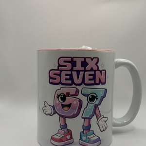 Six seven bögre  - otthon & életmód - konyhafelszerelés, tálalás - tálalás - bögre & csésze - Meska.hu