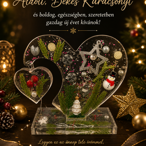 Gyanta dísz, Karácsony, Adventi díszek, Adventi asztaldísz, , MESKA