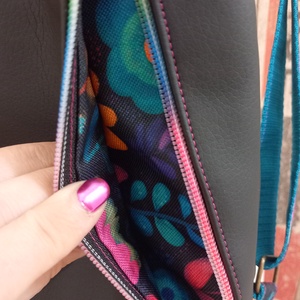 Flowers Flow hátizsák  fekete türkiz  - táska & tok - hátizsák - hátizsák - Meska.hu