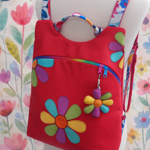 Flowers Flow hátizsák , Táska & Tok, Hátizsák, Hátizsák, Varrás, MESKA