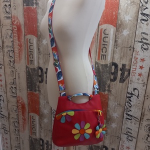 Piros Húsvéti Akció Miniflower crossby Táska , Táska & Tok, Kézitáska & válltáska, Tarisznya, Varrás, MESKA