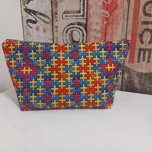 Puzzle mintás Autizmus tudatosság  neszeszer  - Meska.hu