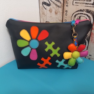 Puzzle mintás Autizmus tudatosság  neszeszer Textilbőr  - táska & tok - hátizsák - hátizsák - Meska.hu