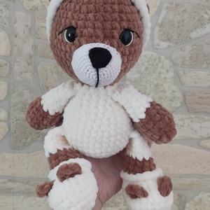 Amigurumi pizsamás maci, Játék & Sport, Plüssállat & Játékfigura, Maci, Horgolás, MESKA
