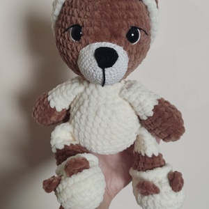 Amigurumi pizsamás maci - játék & sport - plüssállat & játékfigura - maci - Meska.hu
