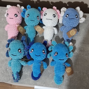 Horgolt axolotl, Játék & Sport, Plüssállat & Játékfigura, Más figura, Horgolás, MESKA