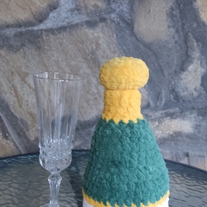 Horgolt pezsgő , Játék & Sport, Plüssállat & Játékfigura, Más figura, Horgolás, MESKA