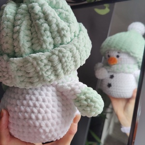 Hóember figura - karácsony - karácsonyi lakásdekoráció - karácsonyi manók, figurák - Meska.hu