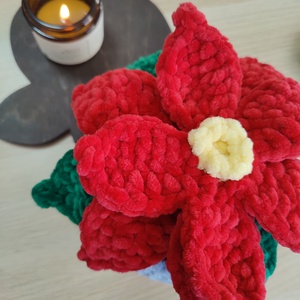 Mikulásvirág figura - karácsony - karácsonyi lakásdekoráció - karácsonyi manók, figurák - Meska.hu