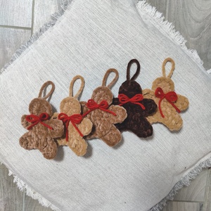 Mézeskalács figura karácsonyfadísz - karácsony - karácsonyi lakásdekoráció - karácsonyfadíszek - Meska.hu