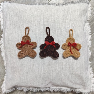 Mézeskalács figura karácsonyfadísz, Karácsony, Karácsonyi lakásdekoráció, Karácsonyfadíszek, Horgolás, Varrás, MESKA