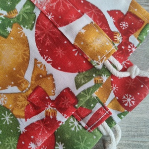 Karácsonyi ajándék zsák - karácsony - karácsonyi ajándékozás - karácsonyi ajándékcsomagolás - Meska.hu