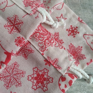 Karácsonyi ajándék zsák - karácsony - karácsonyi ajándékozás - karácsonyi ajándékcsomagolás - Meska.hu