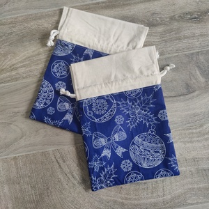 Karácsonyi mintás ajándék zsák - Meska.hu