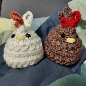 Horgolt csirke figura - játék & sport - plüssállat & játékfigura - más figura - Meska.hu